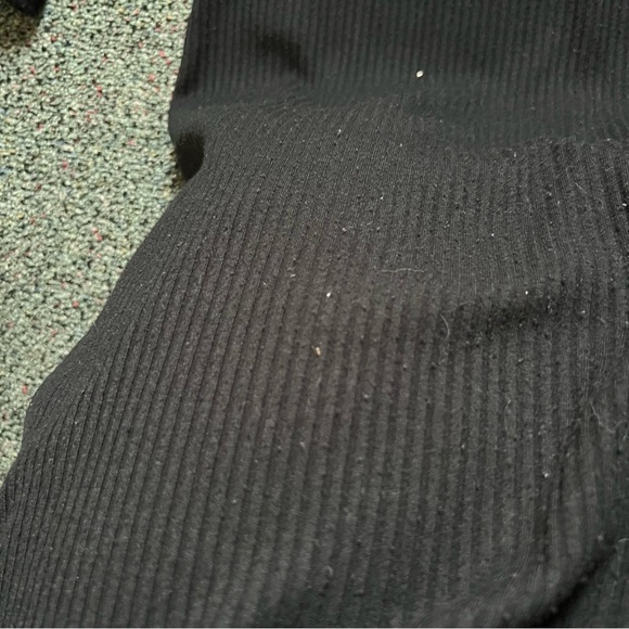 PRIMARK Black Ribbed Mockneck Stretch Long-Sleeve Maxi Modest Basic Dress Sz L - Picture 13 of 16